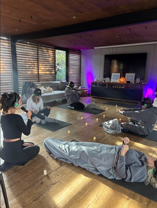 Sesión de breathwork inmersivo